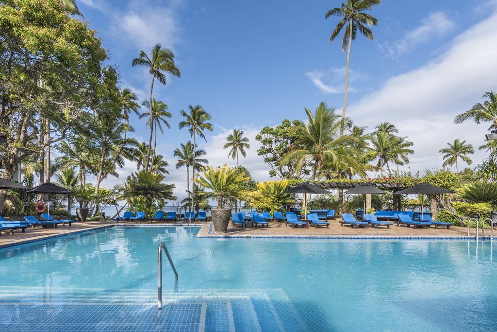 מלון קורולבו The Warwick Fiji מראה חיצוני תמונה Pool at the hotel